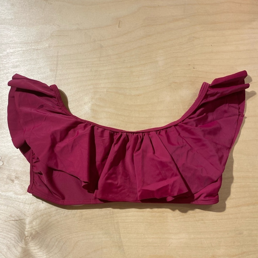 Rue Bleu By Rue 21 Ruffled Off-Shoulder Bikini Top size Small (GW)